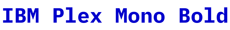 IBM Plex Mono Bold フォント